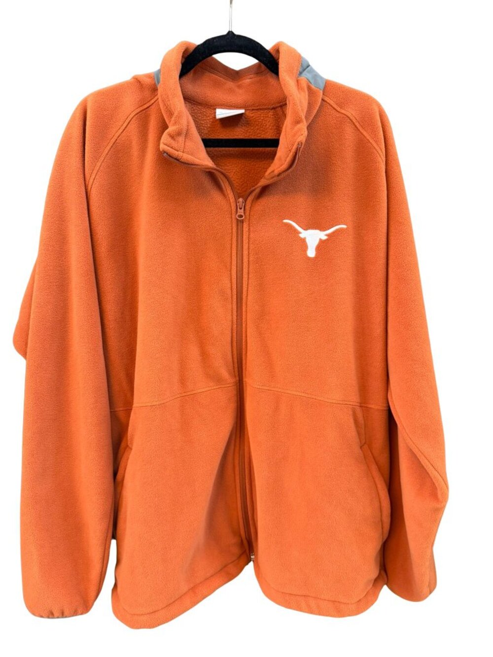 Columbia Texas Longhorns Orange Full Zip Fleece Jacket XL Embroidered NCAA